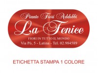 Etichette adesive per fioristi, fiorai e vivaisti (mm 57x27)  (cod.29G)